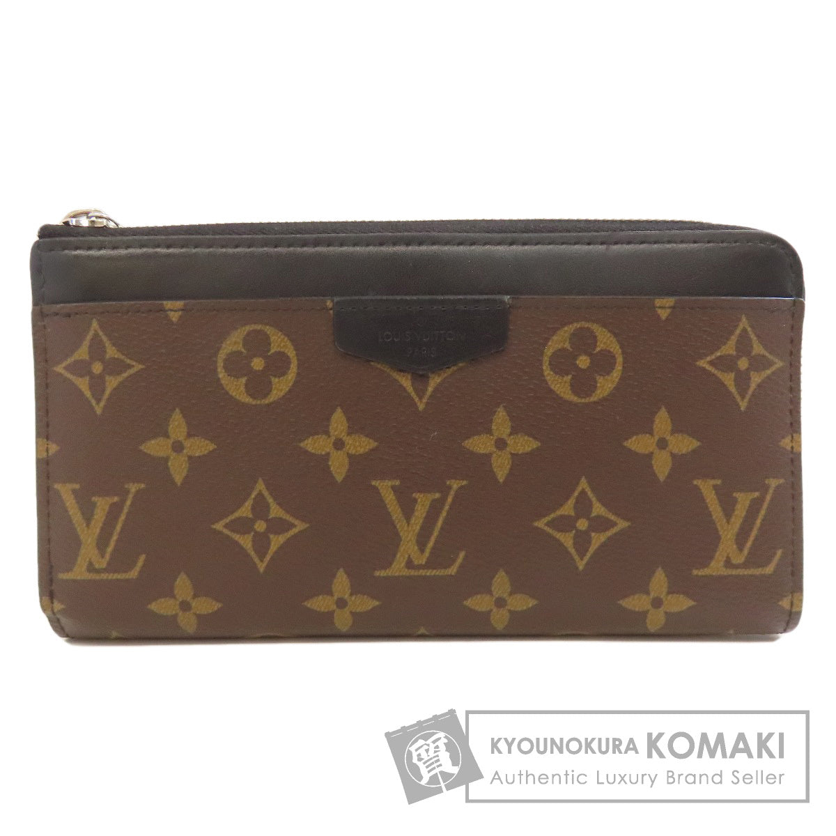 LOUIS VUITTON M69407 Zippy Dragonne Long wallet (with coin pocket) Monogram Macassar Ladies [Used]