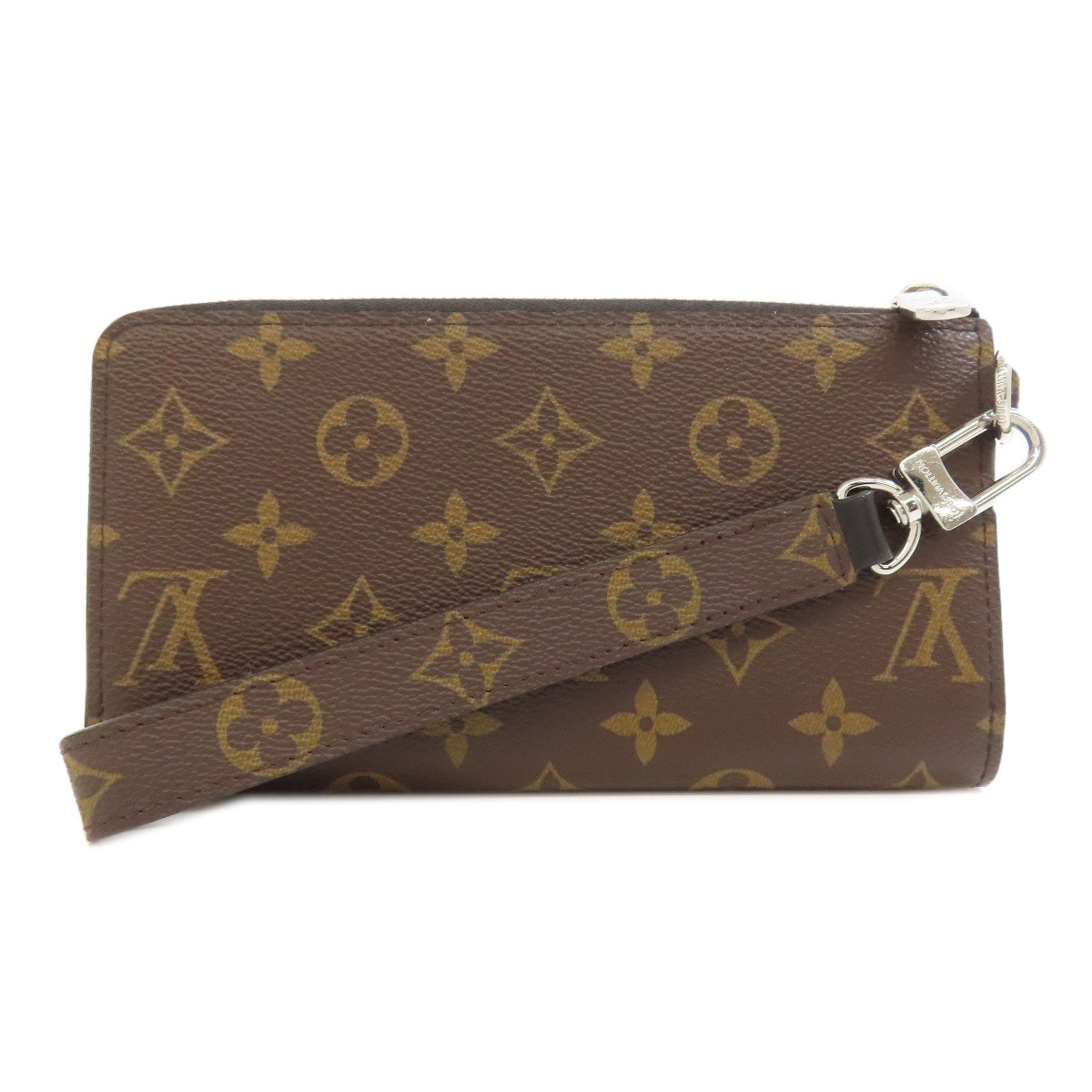 LOUIS VUITTON M69407 Zippy Dragonne Long wallet (with coin pocket) Monogram Macassar Ladies [Used]