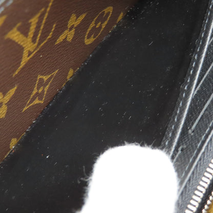 LOUIS VUITTON M69407 Zippy Dragonne Long wallet (with coin pocket) Monogram Macassar Ladies [Used]