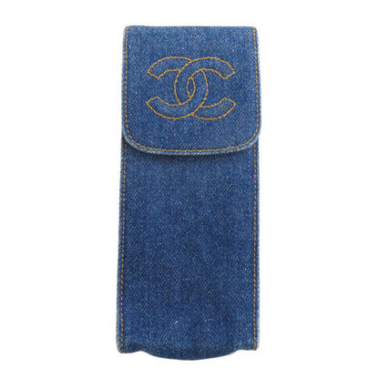 CHANEL   glasses case COCO Mark Denim Ladies