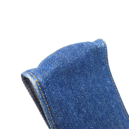 CHANEL COCO Mark glasses case Denim Ladies [Used]