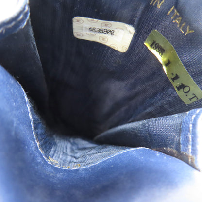CHANEL COCO Mark glasses case Denim Ladies [Used]