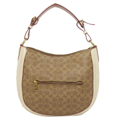 COACH 38580 Sutton Hobo One Belt Signature 2WAY Shoulder Bag PVC LeatherLadies [Used]