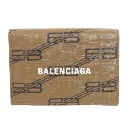 BALENCIAGA 594312 BB Tri-fold Wallet Bifold Wallet with Coin Pocket PVC Ladies [Used]
