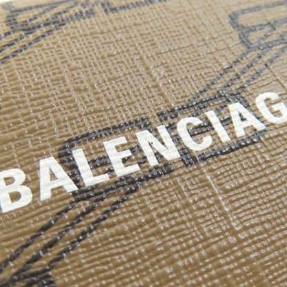 BALENCIAGA 594312 BB Tri-fold Wallet Bifold Wallet with Coin Pocket PVC Ladies [Used]