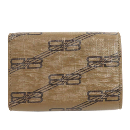 BALENCIAGA 594312 BB Tri-fold Wallet Bifold Wallet with Coin Pocket PVC Ladies [Used]