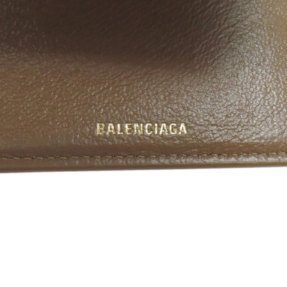 BALENCIAGA 594312 BB Tri-fold Wallet Bifold Wallet with Coin Pocket PVC Ladies [Used]
