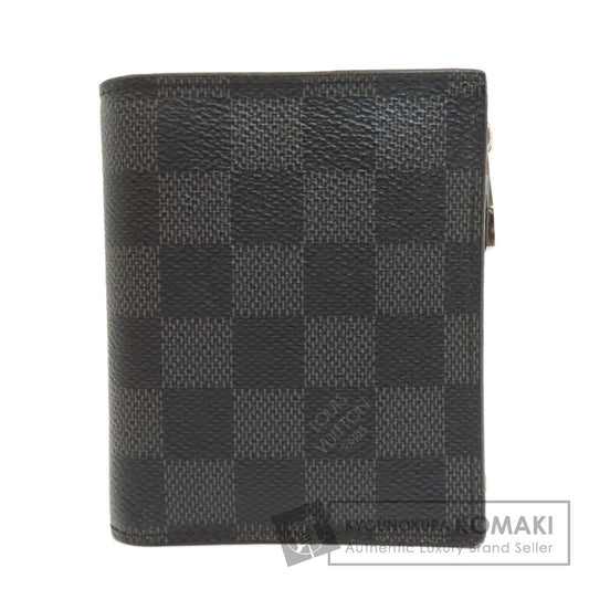 LOUIS VUITTON  N64021 Bifold Wallet with Coin Pocket Portefeiulle Smart Damier canvas Ladies