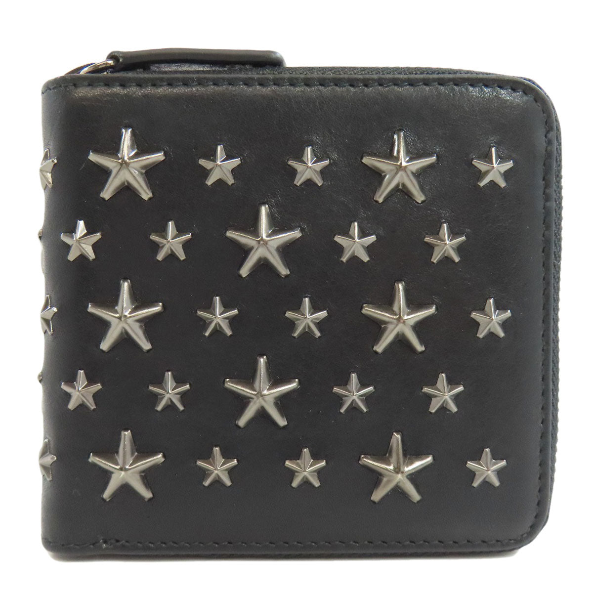 Jimmy Choo   Bifold Wallet with Coin Pocket Studs star motif Leather Ladies