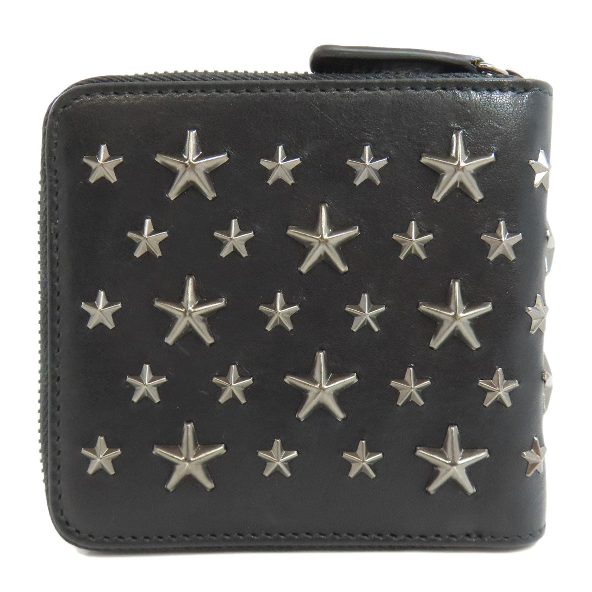 Jimmy Choo   Bifold Wallet with Coin Pocket Studs star motif Leather Ladies