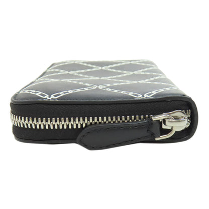 BURBERRY Chain motif Long wallet (with coin pocket) Leather Ladies [Used]