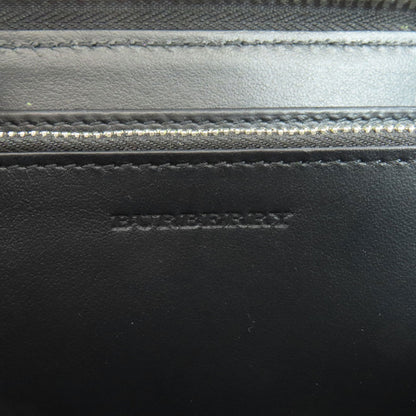 BURBERRY Chain motif Long wallet (with coin pocket) Leather Ladies [Used]