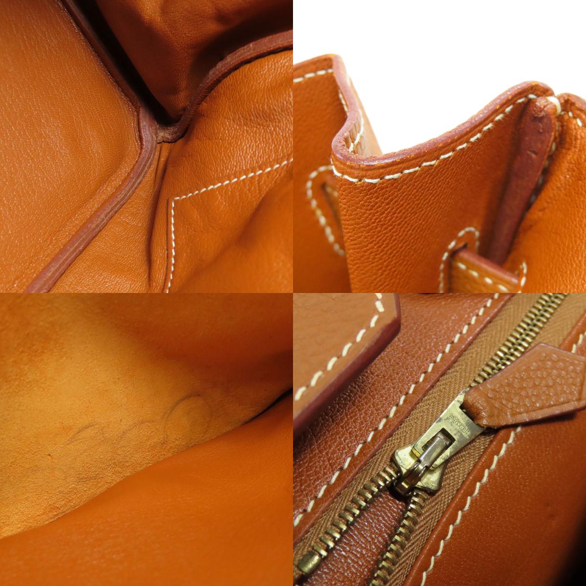 HERMES Birkin 35 Gold Gold Hardware Handbag Togo Ladies [Used]