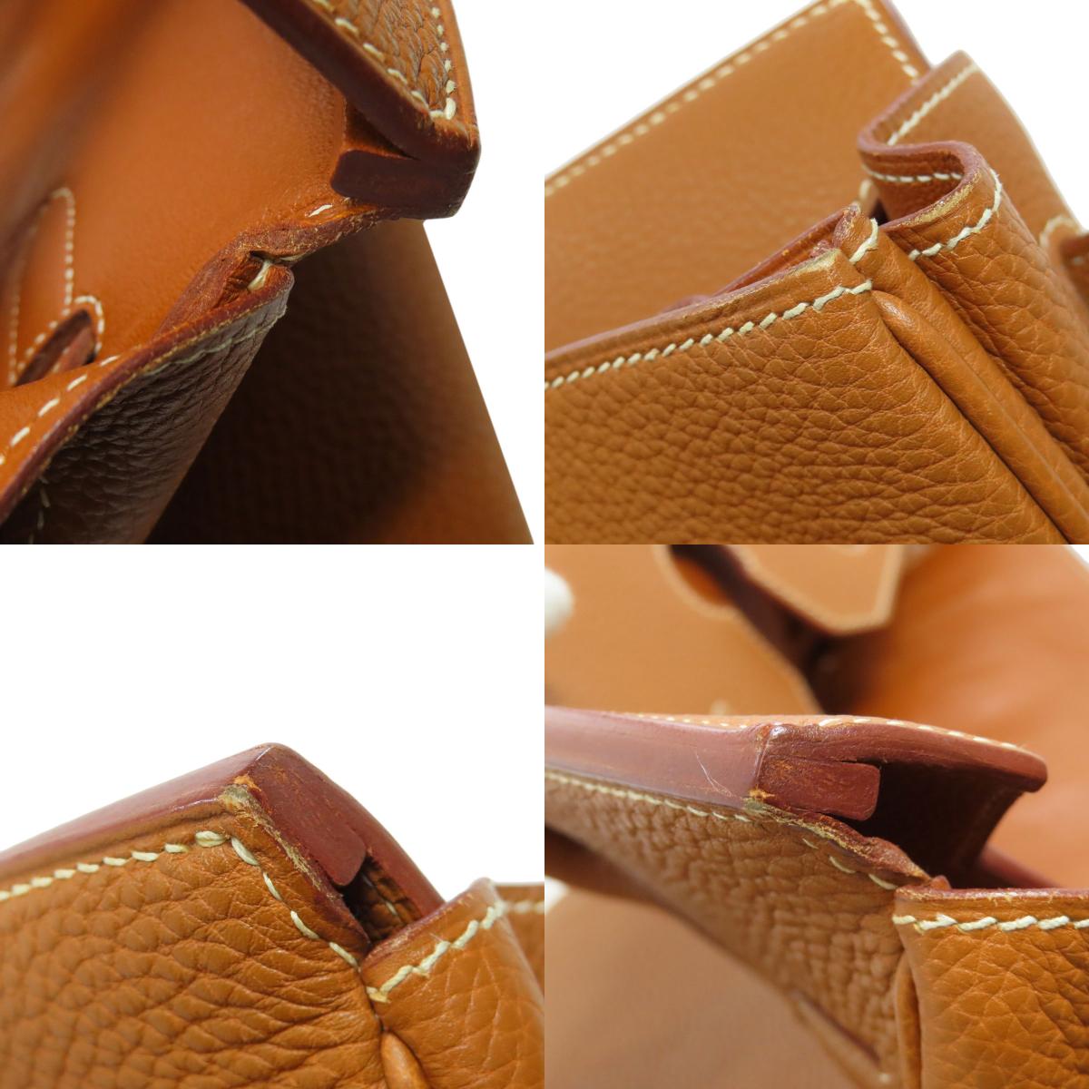 HERMES Birkin 35 Gold Gold Hardware Handbag Togo Ladies [Used]