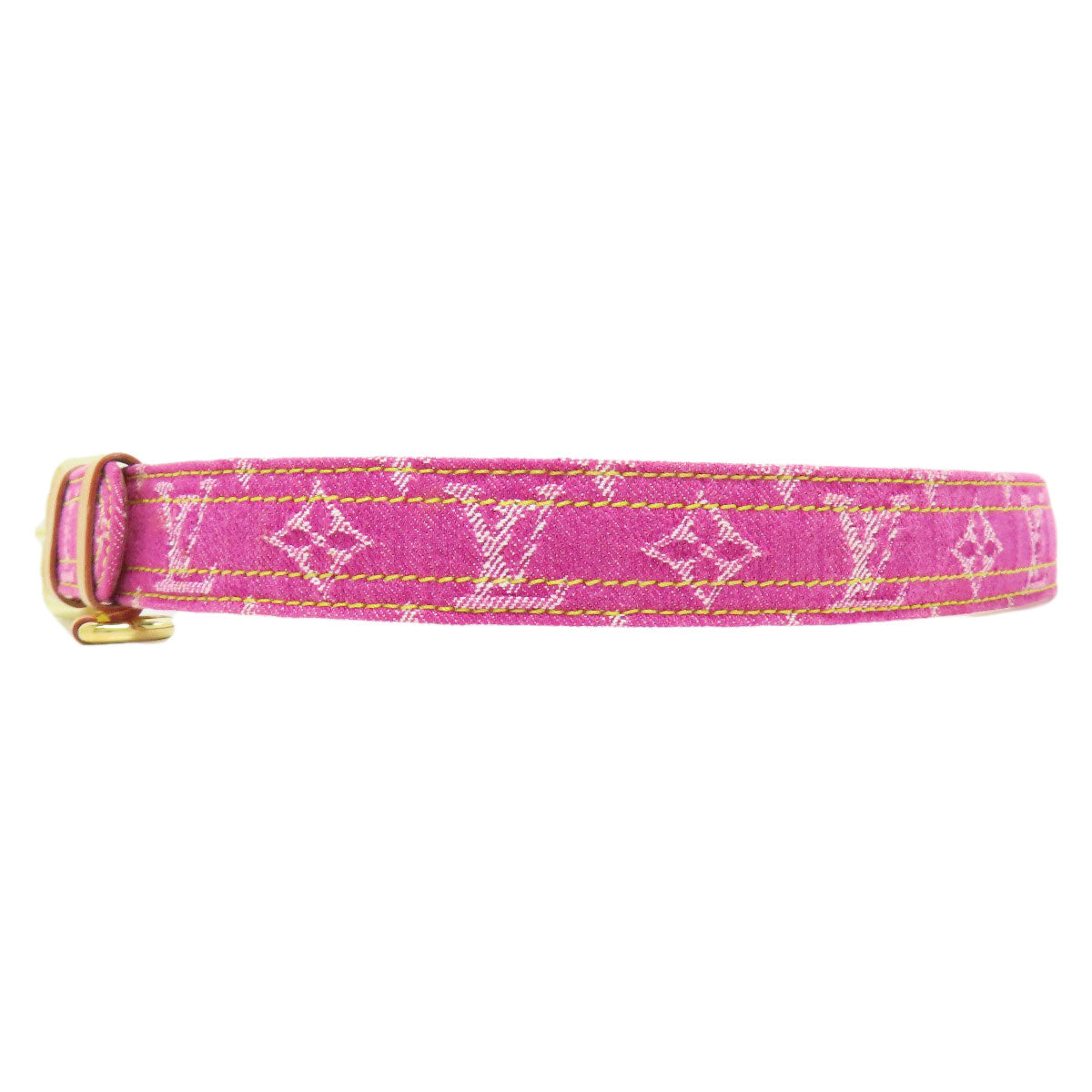 LOUIS VUITTON  M6925W belt Saintur Monogram Denim Ladies