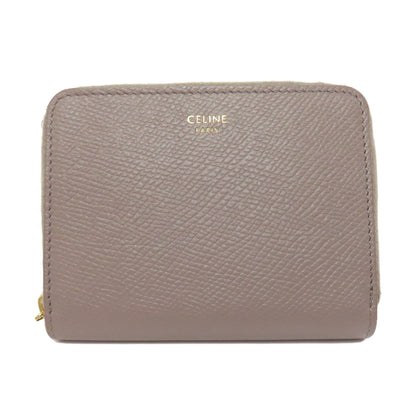 CELINE logo coin purse Leather Ladies [Used]