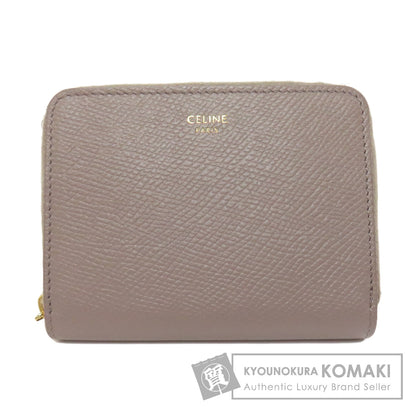 CELINE logo coin purse Leather Ladies [Used]
