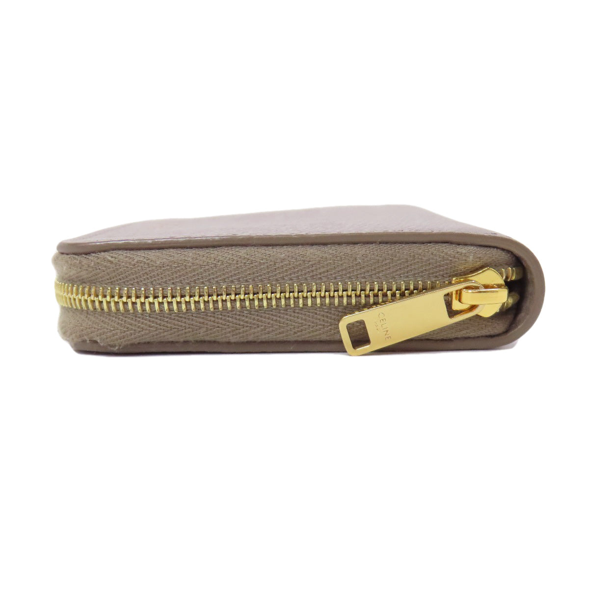 CELINE logo coin purse Leather Ladies [Used]