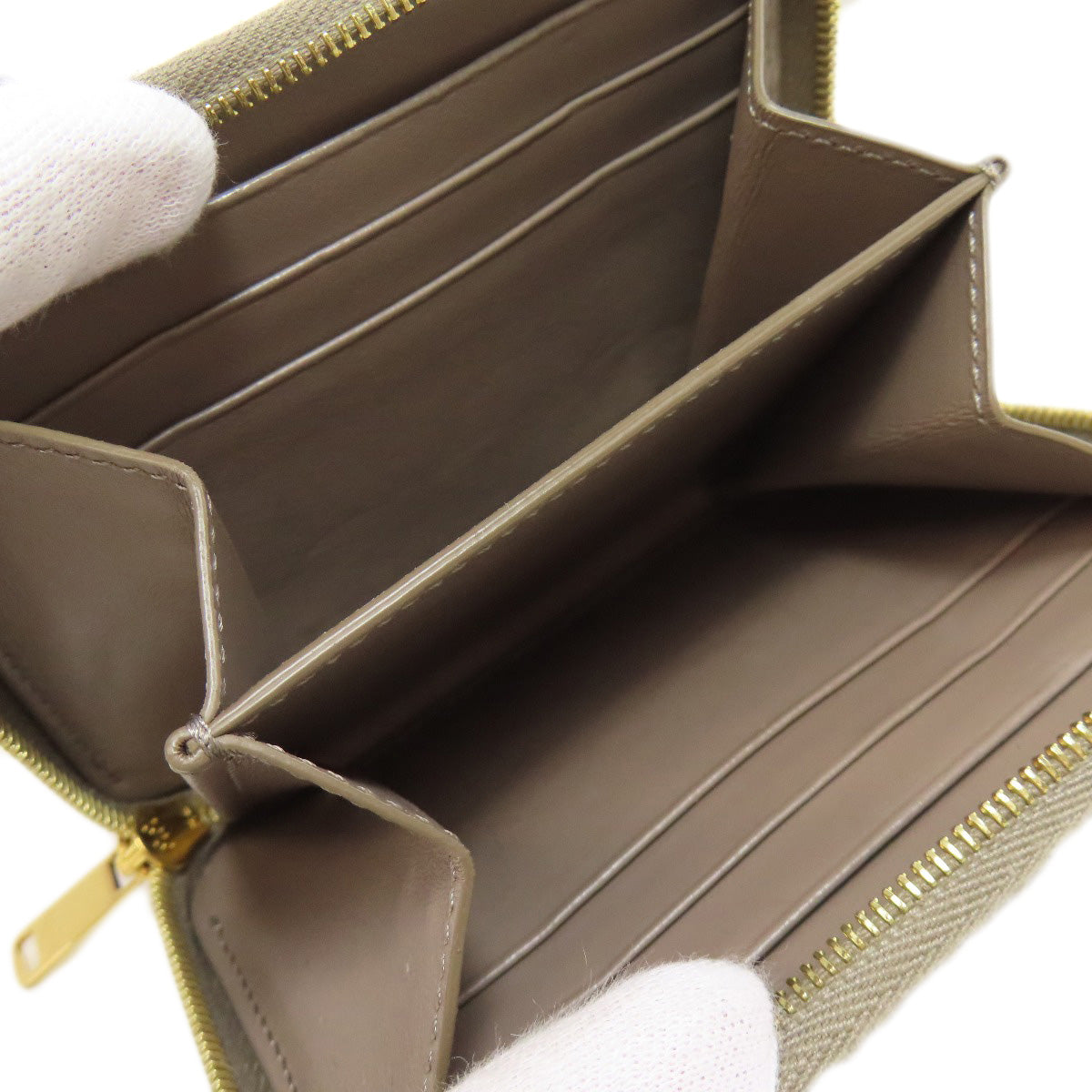 CELINE logo coin purse Leather Ladies [Used]