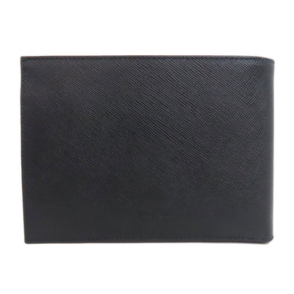 PRADA logo Bifold Wallet with Coin Pocket Safiano Ladies [Used]