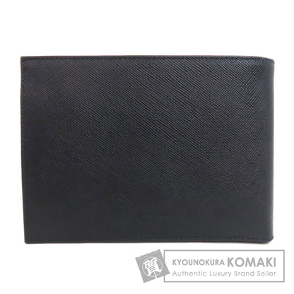 PRADA logo Bifold Wallet with Coin Pocket Safiano Ladies [Used]