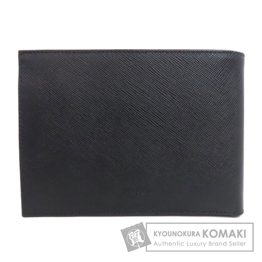 PRADA logo Bifold Wallet with Coin Pocket Safiano Ladies [Used]