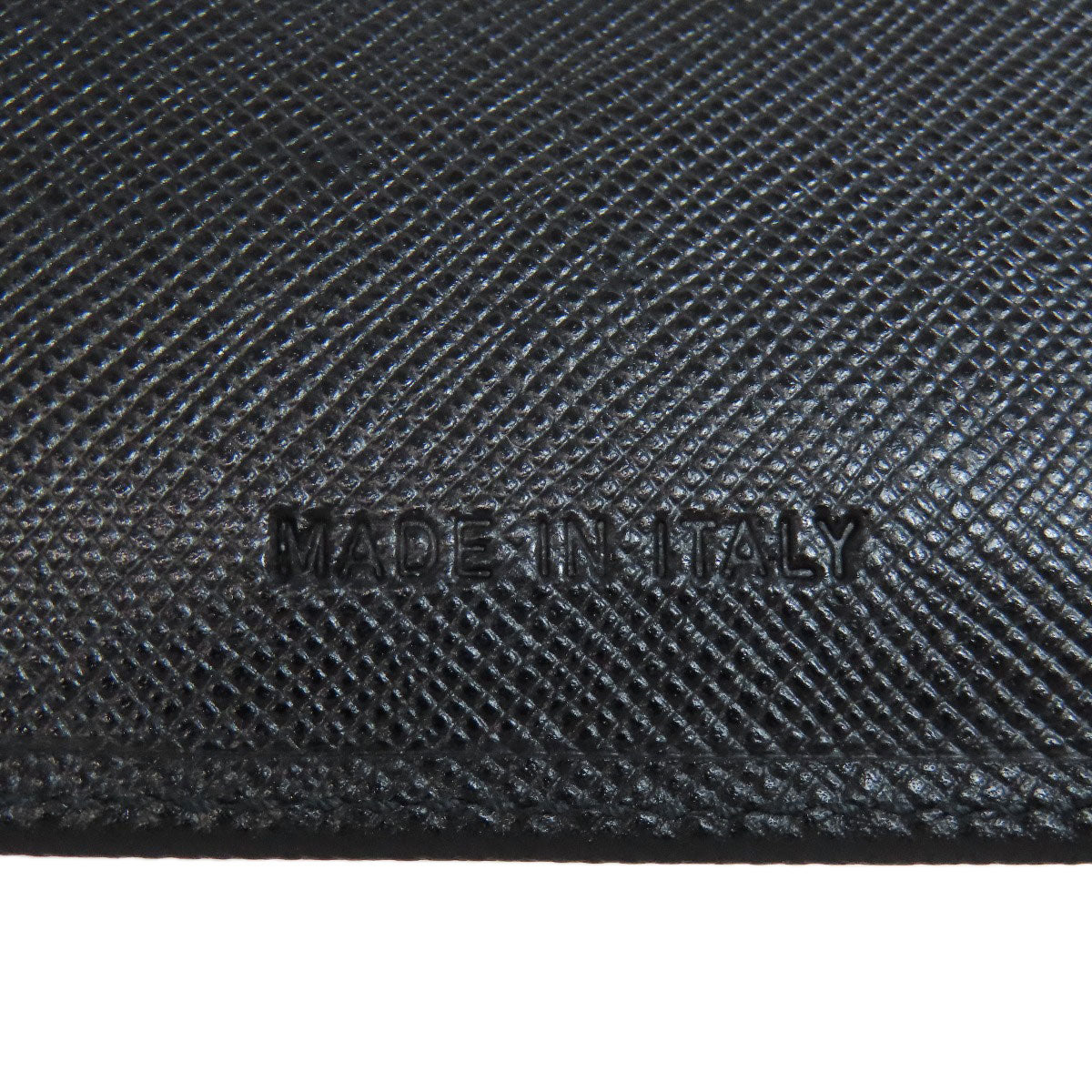 PRADA logo Bifold Wallet with Coin Pocket Safiano Ladies [Used]