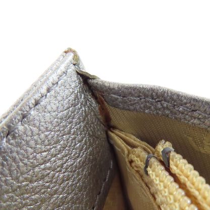 CHANEL COCO Mark SilverHardware Long wallet (with coin pocket) Calf Ladies [Used]