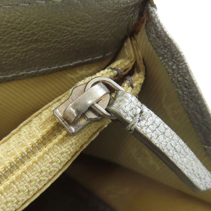 CHANEL COCO Mark SilverHardware Long wallet (with coin pocket) Calf Ladies [Used]