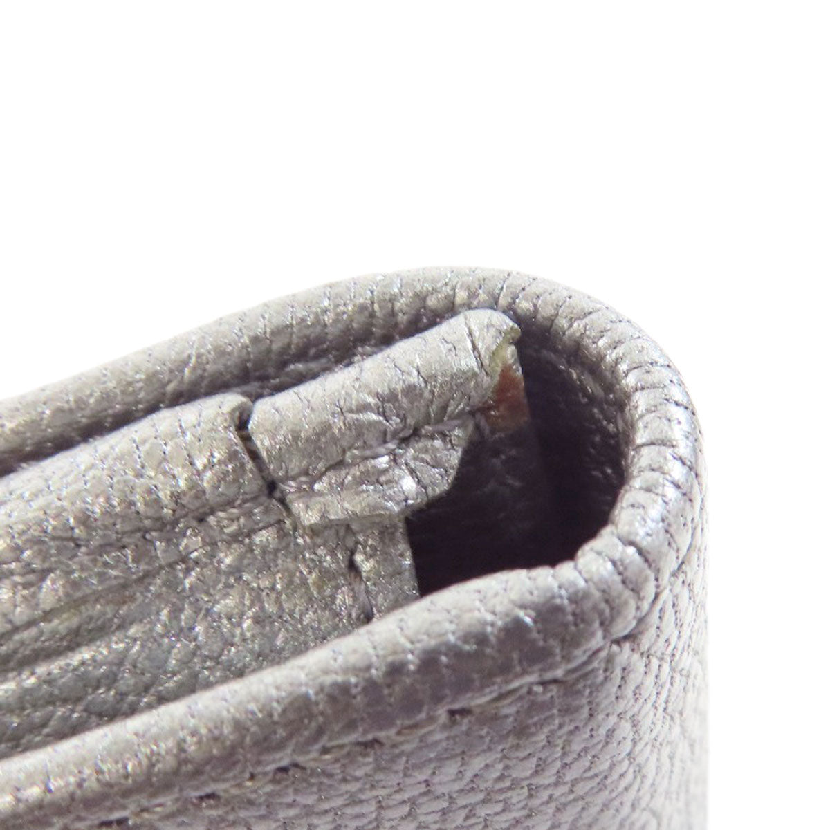 CHANEL COCO Mark SilverHardware Long wallet (with coin pocket) Calf Ladies [Used]