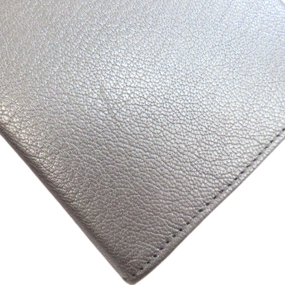 CHANEL COCO Mark SilverHardware Long wallet (with coin pocket) Calf Ladies [Used]