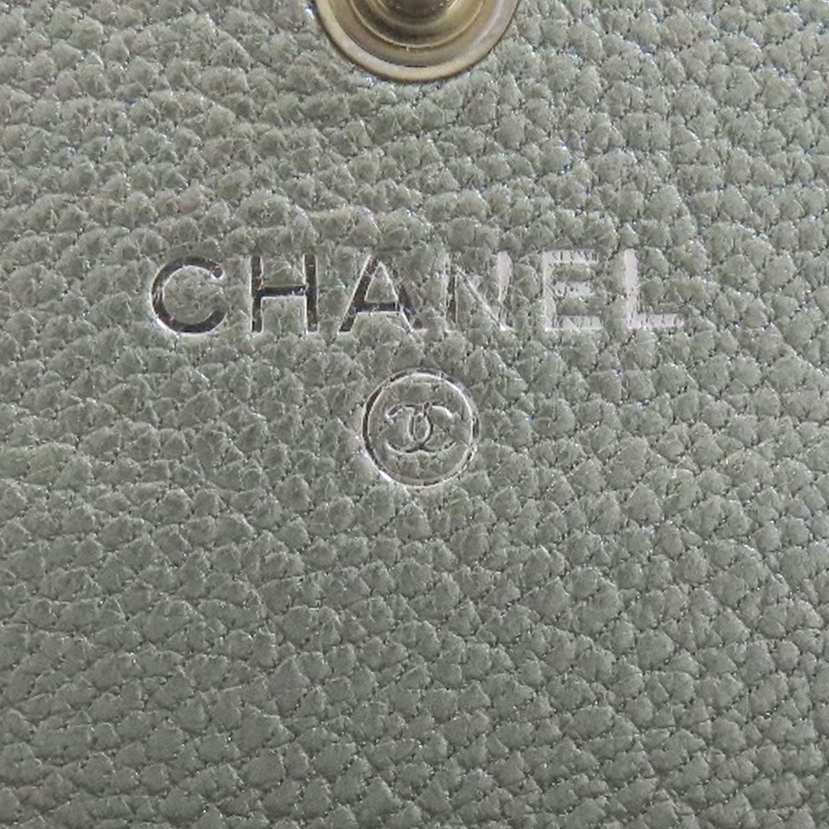 CHANEL COCO Mark SilverHardware Long wallet (with coin pocket) Calf Ladies [Used]