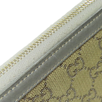 GUCCI 224252 GG Long wallet (with coin pocket) Canvas LeatherLadies [Used]