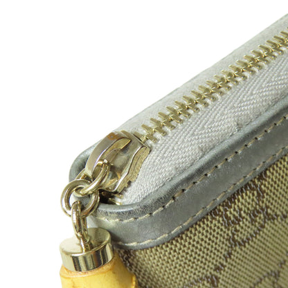 GUCCI 224252 GG Long wallet (with coin pocket) Canvas LeatherLadies [Used]