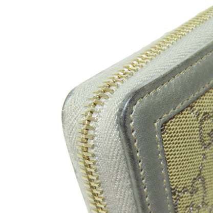 GUCCI 224252 GG Long wallet (with coin pocket) Canvas LeatherLadies [Used]