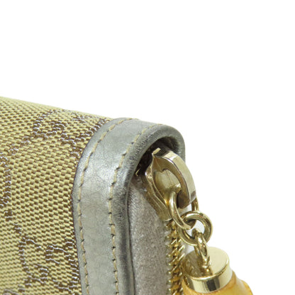 GUCCI 224252 GG Long wallet (with coin pocket) Canvas LeatherLadies [Used]