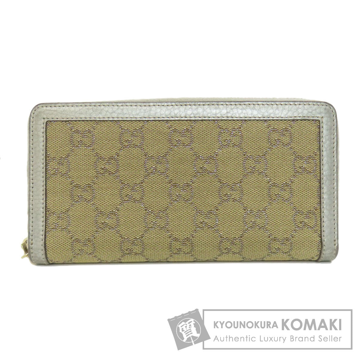GUCCI 224252 GG Long wallet (with coin pocket) Canvas LeatherLadies [Used]