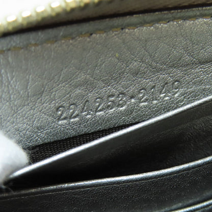 GUCCI 224252 GG Long wallet (with coin pocket) Canvas LeatherLadies [Used]