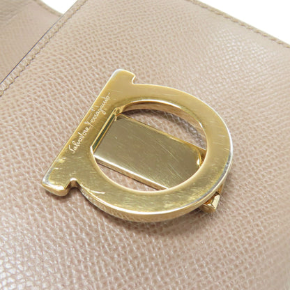 Salvatore Ferragamo Gancini Hardware motif Bifold Wallet with Coin Pocket Leather Ladies [Used]