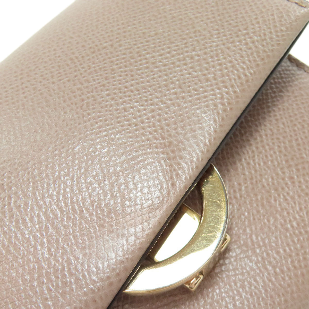 Salvatore Ferragamo Gancini Hardware motif Bifold Wallet with Coin Pocket Leather Ladies [Used]