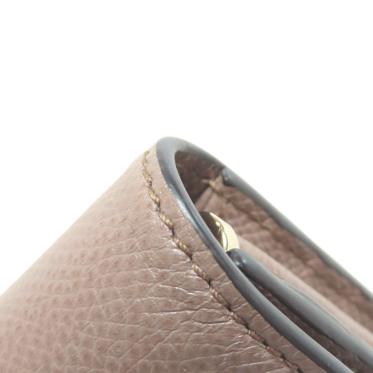 Salvatore Ferragamo Gancini Hardware motif Bifold Wallet with Coin Pocket Leather Ladies [Used]