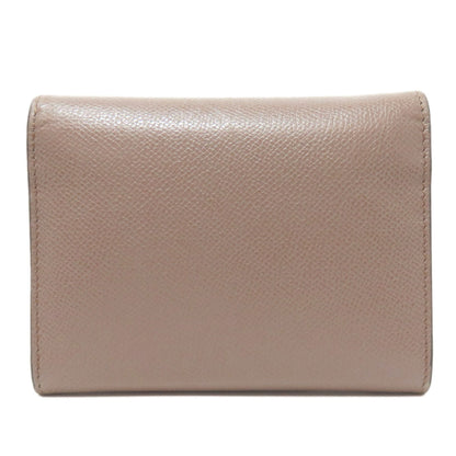 Salvatore Ferragamo Gancini Hardware motif Bifold Wallet with Coin Pocket Leather Ladies [Used]