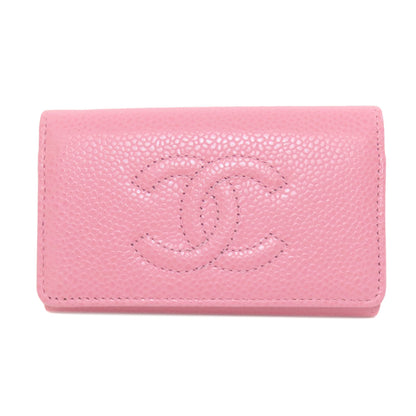 CHANEL   key holder  COCO Mark GoldHardware Grained Calfskin Skin Ladies