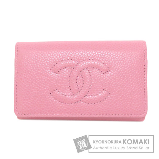 CHANEL   key holder  COCO Mark GoldHardware Grained Calfskin Skin Ladies