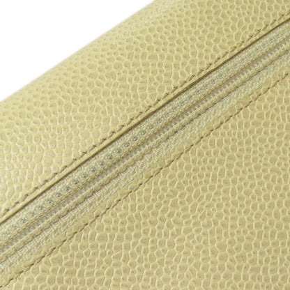 CHANEL   Bifold Wallet with Coin Pocket COCO Mark GoldHardware Grained Calfskin Skin Ladies