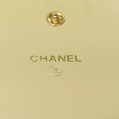 CHANEL COCO Mark GoldHardware Bifold Wallet with Coin Pocket Grained Calfskin Skin Ladies [Used]