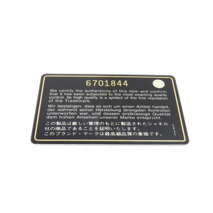 CHANEL COCO Mark GoldHardware Bifold Wallet with Coin Pocket Grained Calfskin Skin Ladies [Used]