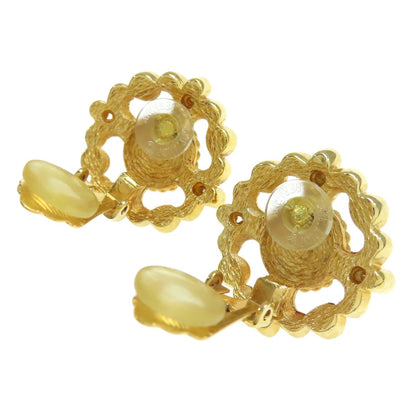 CHRISTIAN DIOR Bijou Fake Pearl Earring Metal Ladies [Used]