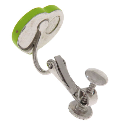 CHRISTIAN DIOR heart Earring Metal PlasticLadies [Used]