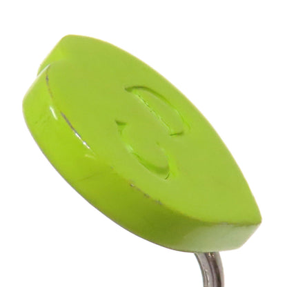 CHRISTIAN DIOR heart Earring Metal PlasticLadies [Used]